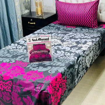 4Pc Mix Cotton Single Pair Bedsheets