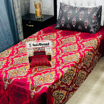 4Pc Mix Cotton Single Pair Bedsheets