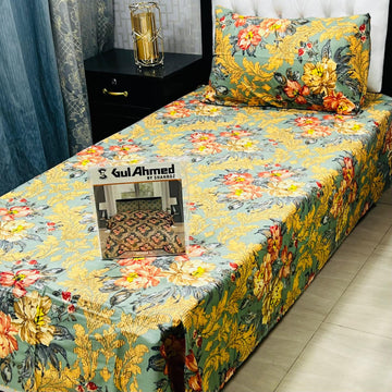 4Pc Mix Cotton Single Pair Bedsheets