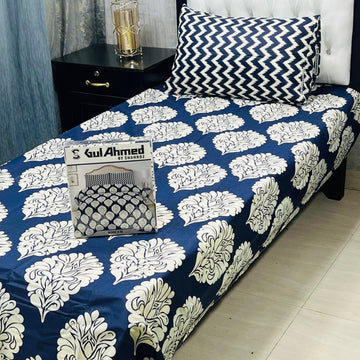 4Pc Mix Cotton Single Pair Bedsheets