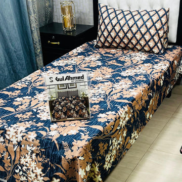 4Pc Mix Cotton Single Pair Bedsheets