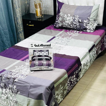 4Pc Mix Cotton Single Pair Bedsheets