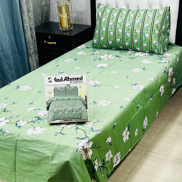 4Pc Mix Cotton Single Pair Bedsheets