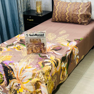 4Pc Mix Cotton Single Pair Bedsheets