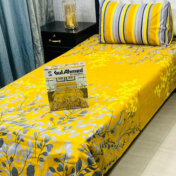 4Pc Mix Cotton Single Pair Bedsheets