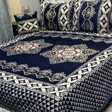 4Pc Velvet Jaquard Bedsheet