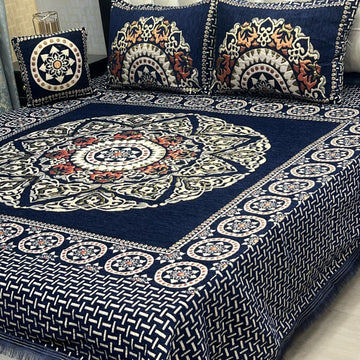 4Pc Velvet Jaquard Bedsheet