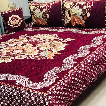 4Pc Velvet Jaquard Bedsheet