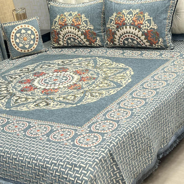 4Pc Velvet Jaquard Bedsheet
