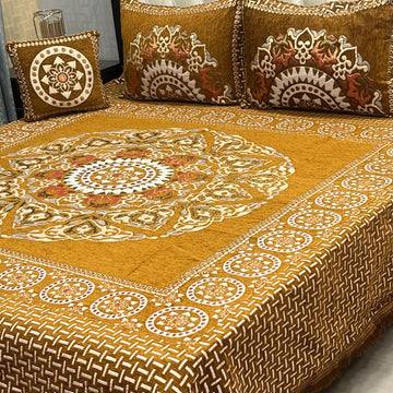 4Pc Velvet Jaquard Bedsheet