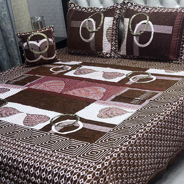 4Pc Velvet Jaquard Bedsheet