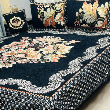 4Pc Velvet Jaquard Bedsheet