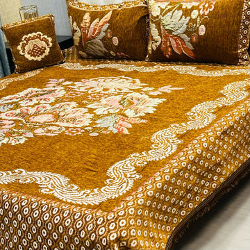 4Pc Velvet Jaquard Bedsheet