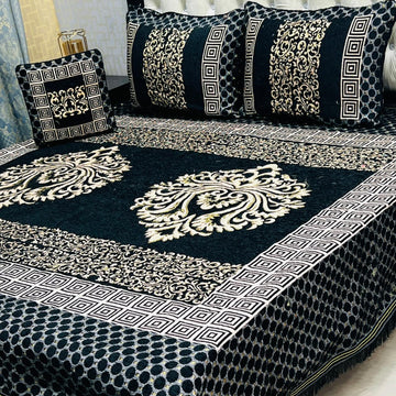4Pc Velvet Jaquard Bedsheet