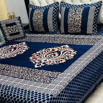 4Pc Velvet Jaquard Bedsheet