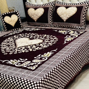 4Pc Velvet Jaquard Bedsheet