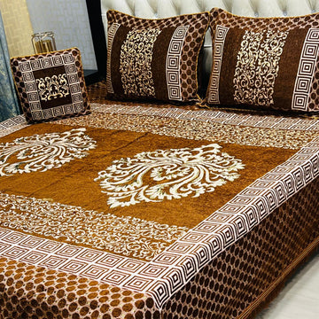 4Pc Velvet Jaquard Bedsheet