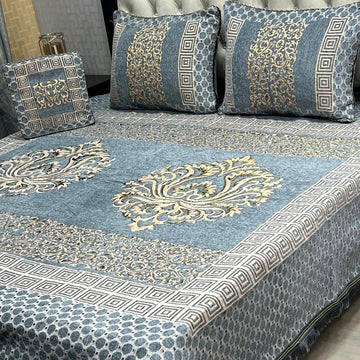 4Pc Velvet Jaquard Bedsheet