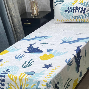 4 PC Export Quality Single Bed sheets