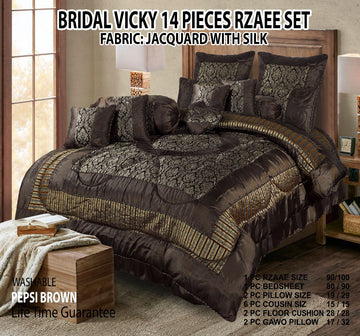 Bridal  Vicky 14 pieces razai set