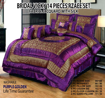 Bridal  Vicky 14 pieces razai set