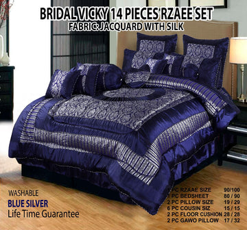 Bridal  Vicky 14 pieces razai set
