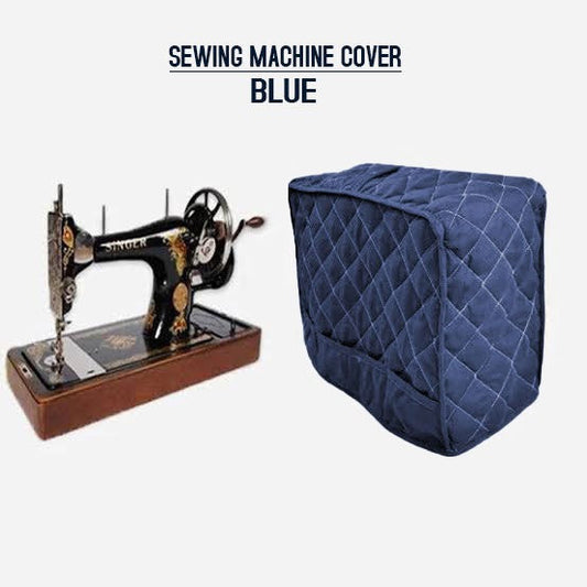 Dust Proof Sewing Machine Quilted Cover - Blue