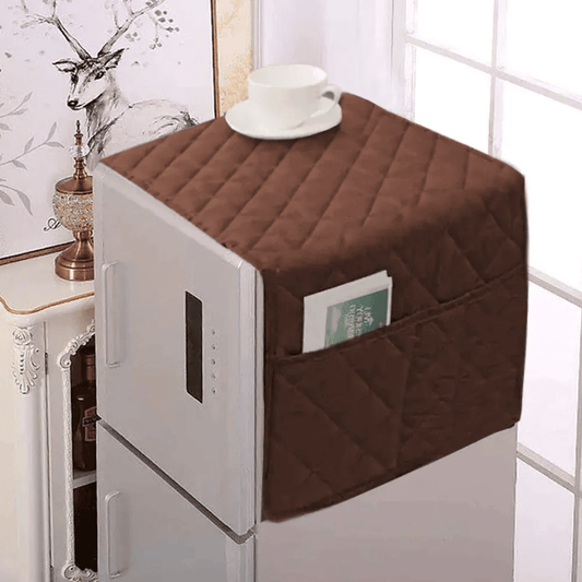 DustProof Quilted Fridge Cover - Copper Brown