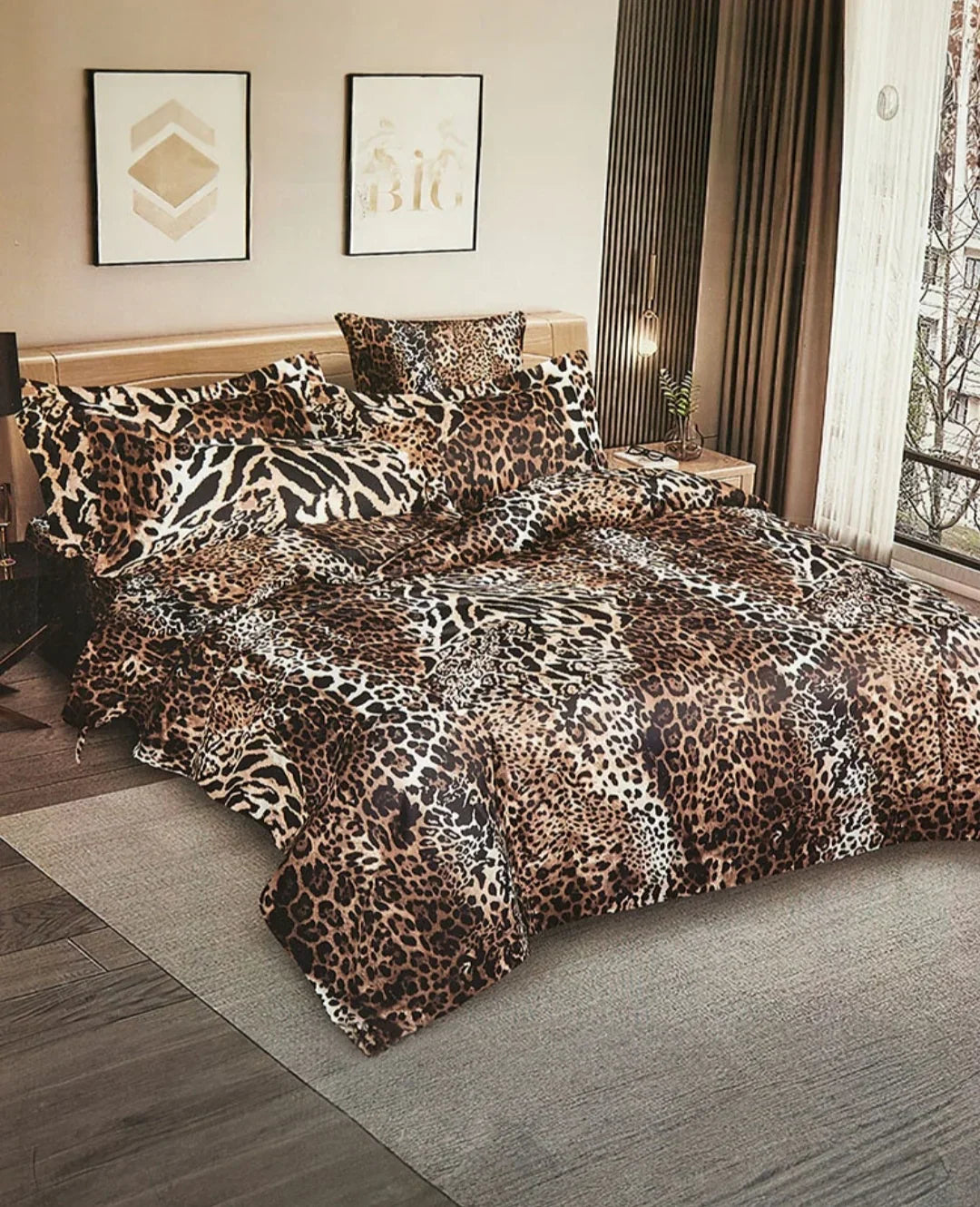 7 Pcs Quilted Comforter Set